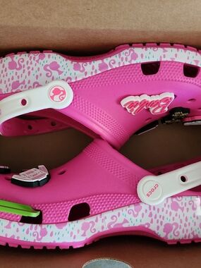 Barbie x Crocs Classic Clogs with charms size 8